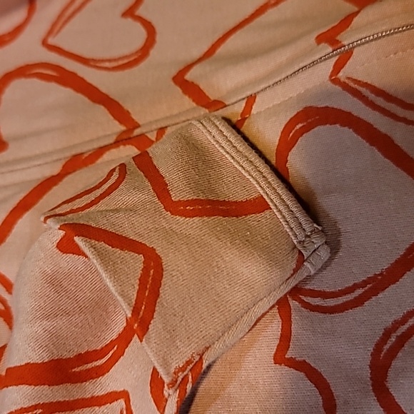 Carter's 2-Way Full Zippered Newborn Heart Pattern Footed Daywear Sleepw… - Picture 9 of 10